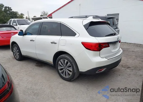2016 Acura Mdx Technology Acurawatch Plus Packages/Technology Package from USA, damaged, VIN 5FRYD3H4XGB021903